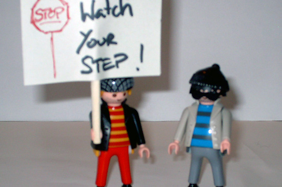 Pete & Rob in 'Watch Your Step'