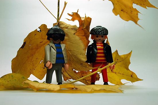 Pete & Rob in Autumn Leaves