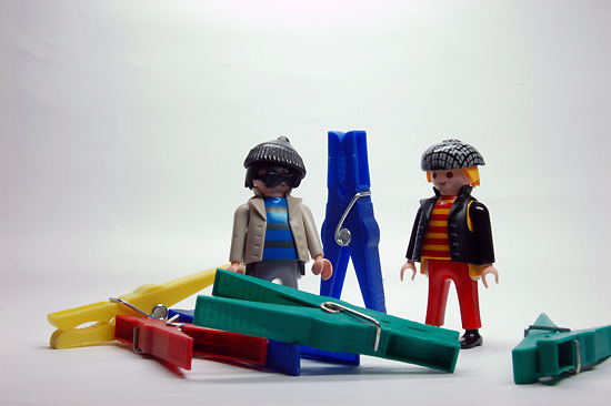 Pete & Rob versus Clothes-Pegs